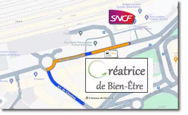 article itineraire place de la gare avenue chevene annecy